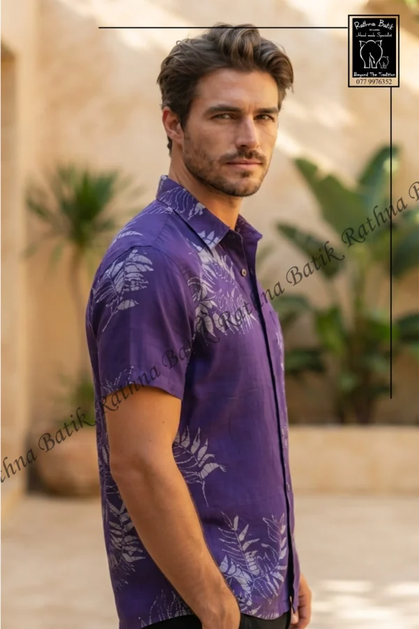 Men's Cotton Batik Shirt
