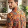 Multiple Color Men's  Cotton Batik Shirt