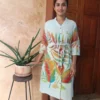 ChromaLinen Linen Batiked Frock
