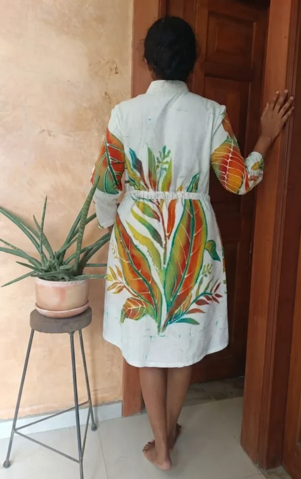 ChromaLinen Linen Batiked Frock